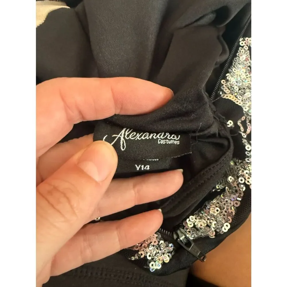 Alexandra Collection Cover Me In Diamonds Dance Costume Sz Y14